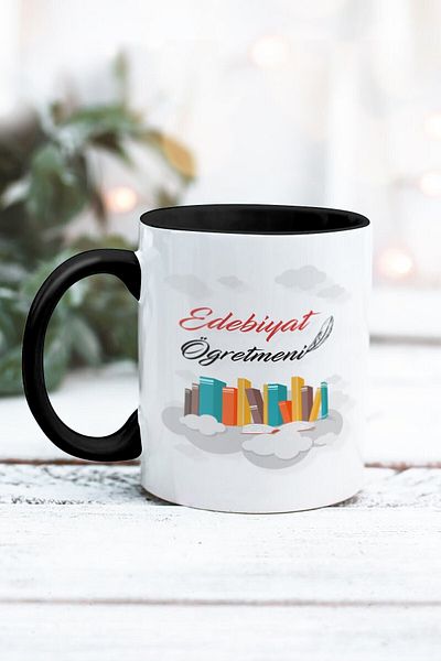 Yaprak Hediyelik كوب مصمم لمعلم الأدب