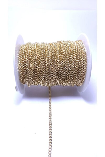 platin hediyelik (10 متر) سلسلة معدنية صفراء اللون متر مادة المجوهرات سلسلة 8 مم