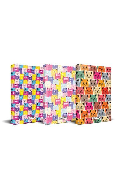 Halk Kitabevi Cat Themed Planning Book Set - 3 Notebook Set3