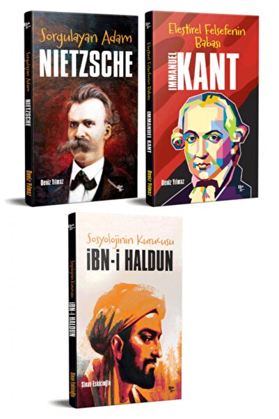 Halk Kitabevi Dünyayı Değiştiren İnsanlar 3 Kitap İbni Haldun-Nietzche-Kant