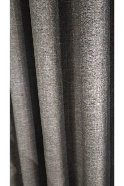 Taç Perdele de oprire a luminii din in (fără pliuri) gri 9507