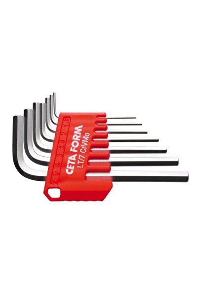 CETA FORM 7 Piece Nickel L Allen Key Set (Short) - Lt/7