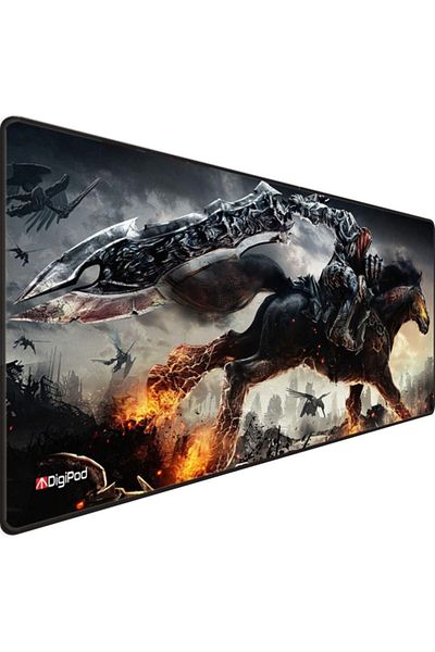 Digipod لوحة ماوس ألعاب مقاس 90x40 Xxl لوحة ماوس ألعاب كبيرة بقاعدة مضادة للانزلاق بسُمك 4 مم