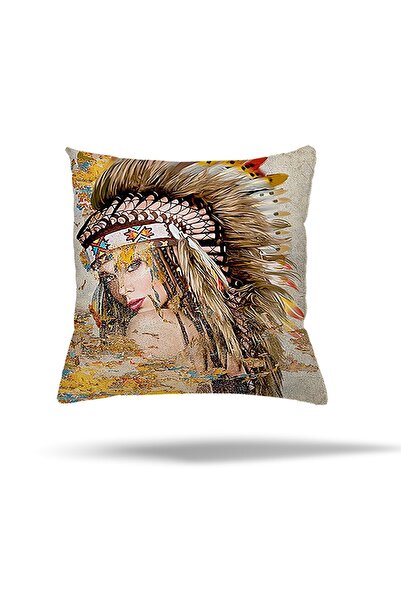 on the clouds Bohemian Ethnic Mosaic Tree Pattern - Hidden Zipper Cover Throw...
