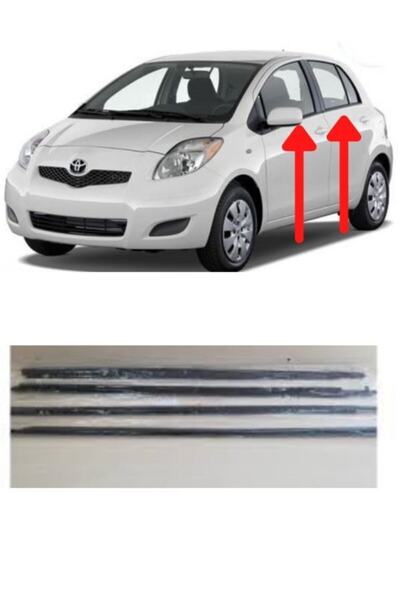 İTAQİ Toyota Yaris Çıta Cam Sıyırıcı Fitil Takım 2006-2012