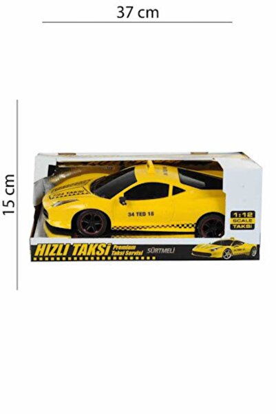 Toysan Toy-29 1:12 Sürtmeli Taxi Oyuncak