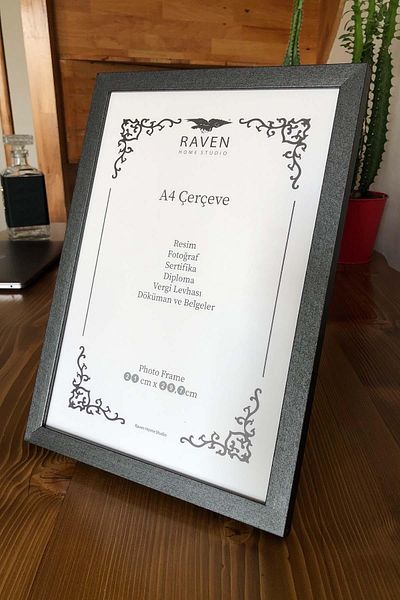 Raven 21cm X 30cm Adjustable Stand Frame for Photos, Documents, Posters, and Certificates