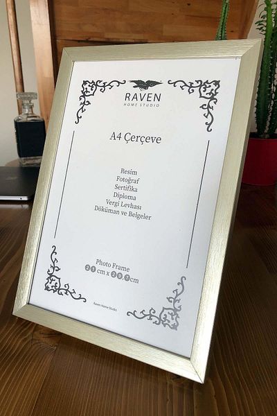 Raven 21 cm X 30 cm Imagine, fotografie, document, poster, cadru pentru documente cu suport reglabil V