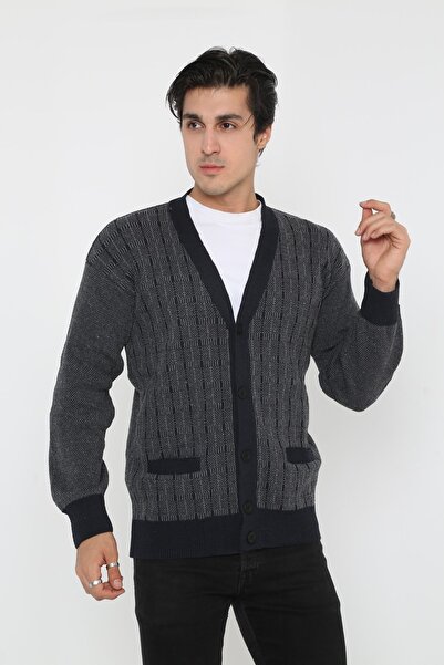 KMKkombin Батьківська зимовий супер баталь з ґудзиками великого розміру пальто кардиган