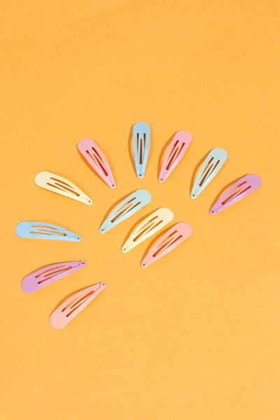 Shopiolog Šareni set kopči sa kopčama, 12 komada