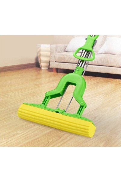 AYLA STAND Kelebek Sıkma Mekanizmalı Mikrofiber Pva Mop-yeşil
