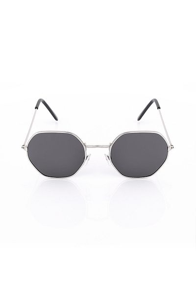 Polo55 Metal Frame Octagonal Unisex Sunglasses Pl19m40r006