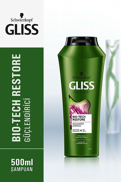 Gliss Bio-tech 500 ml Strengthening Shampoo - X 4 Pieces