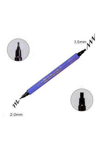 Zig Calligraphy Pen Double Tips 2 mm + 3.5 mm Black