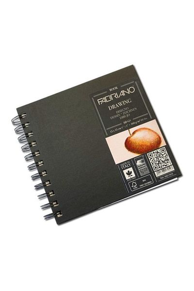 Fabriano Drawing Book Spiral Hard Cover 160 Gr15x15 cm60 Yp