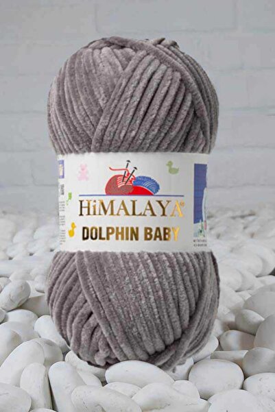 Himalaya Dolphin Baby 80320 Gri Kadife Örgü Ipi