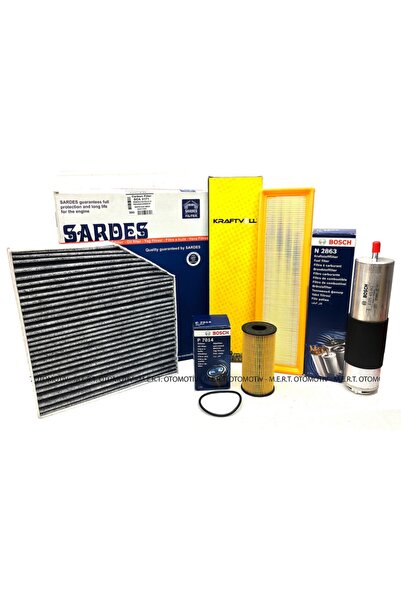 Bosch Mercedes C200d W205 1.6d Uyumlu  Bluetec Filtre Bakım Seti (2014-2018)