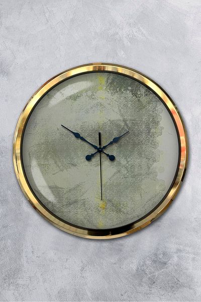 Kasva Concept 52 cm Gold Metal Artistic Wall Clock