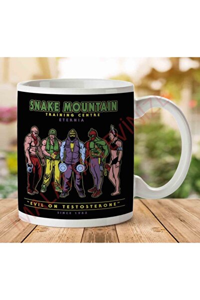 ART HEDİYE كوب مركزي للتدريب على جبل الثعبان Eternia Skeletor مطبوع على الجانبين