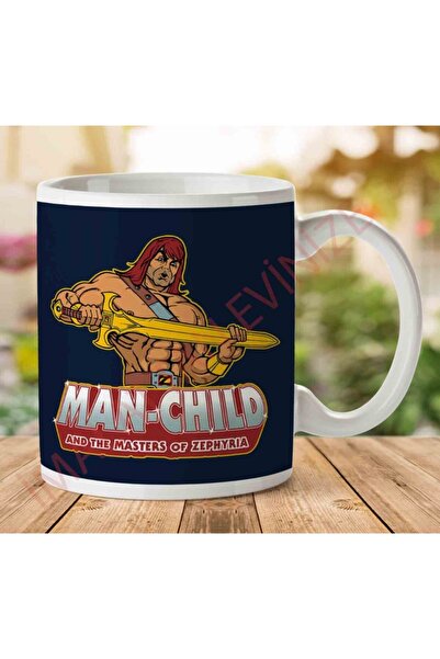 ART HEDİYE كوب مان تشايلد سون أوف زورن مطبوع عليه وجهين