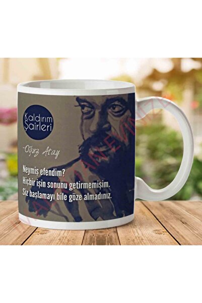 ART HEDİYE كوب مطبوع على الجانبين من Oğuz Atay Neymiş Sir