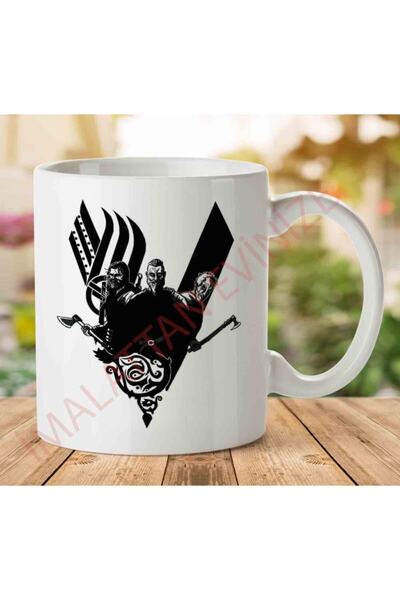 ART HEDİYE كوب Plunder Vikings Ragnar Lothbrok مطبوع على الجانبين