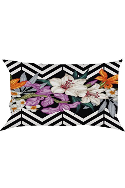 LadiesHome تصميم مخصص 50x30 مستطيل مزدوج الجوانب مطبوع وسادة رمي غطاء وسادة