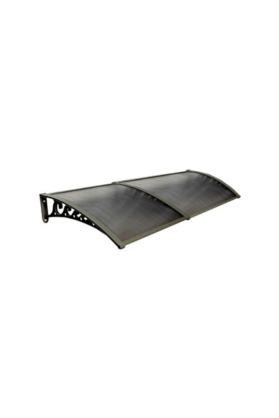 Yapısan Plastik Ayak 6mm Levhalı Pratik Sundurma Kanopi 100x240 Cm Kahve