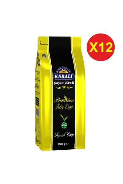 Karali Çay Karali Premium Sprout Bulk Tea 1 Kgx12 Pieces (Locked Bag)