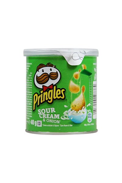 Pringles Закуска с кисела сметана и лук 40гр, кутия с 12 броя