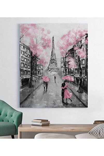StellaStore Eyfel Kulesi'nde Romantik Sevgili Kanvas Tablo