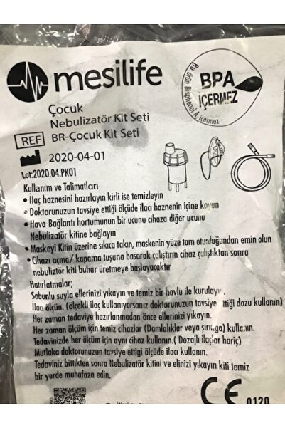 Mesilife Nebülizatör Maskesi Ithal Yetişkin Ve (çocuk) Pediatrik Set