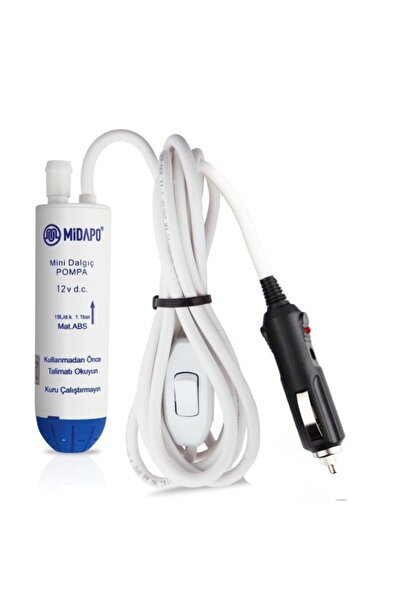 Midapo 12 Volt Araba Çakmaklı Kucuk D.c Mini Dalgıc Pompa