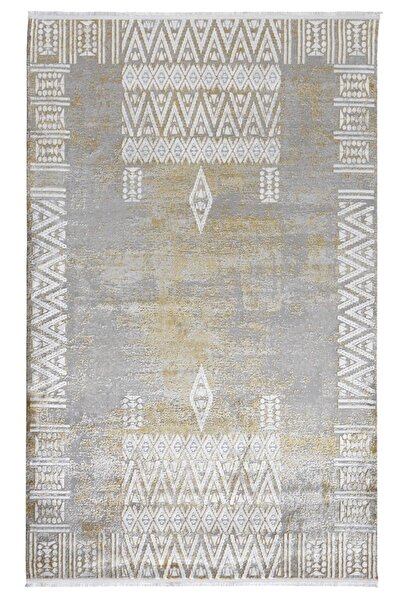 Royal Halı Royal Venedik Vk02d Krem Gri Modern Salon Halısı Akrilik Halı