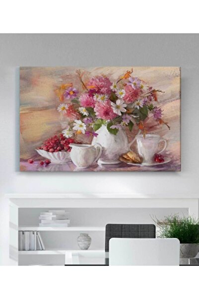 StellaStore Çiçekli Kanvas Tablo