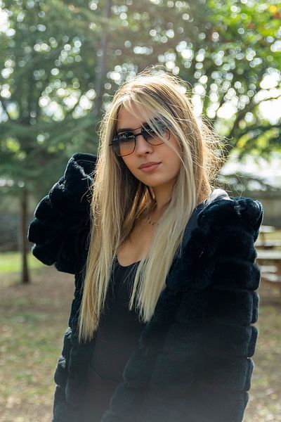 Angel Eyes Black Brown Glass Sunglasses
