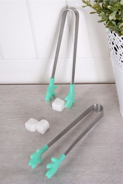 İndiriminVar Silicone Tongs - Home Office Cube Candy Holding Serving, Hand Shaped