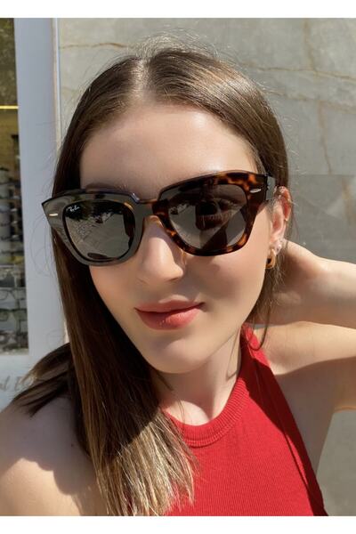 Ray-Ban State Street Kahve Kırçıllı Güneş Gözlüğü Rb2186 1292/b1