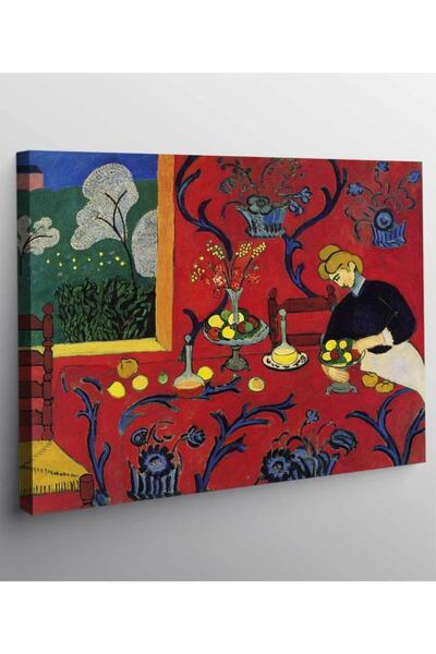 StellaStore Henri Matisse Kırmızı Uyum Kanvas Tablo