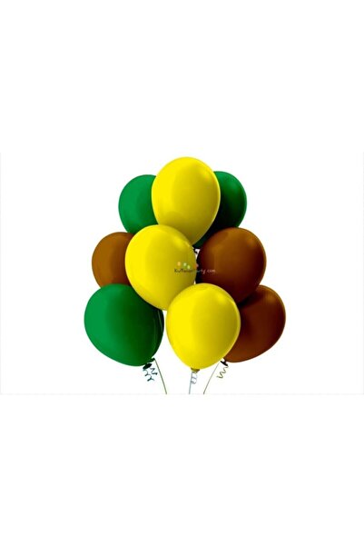 BEST PARTİ DOĞUM GÜNÜ PARTİ SÜSLERİ Light Green-white-brown Pastel Soft Ballo...