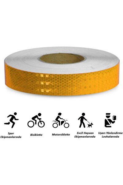 3M Sarı Reflektif Bant E31 104r-002881 5.5cm X 50mt