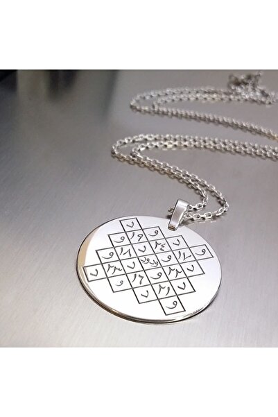 Gökdeniz 925 El Vedud Vekfi Unisex Gümüş Kolye Özel Gün Hediyesi