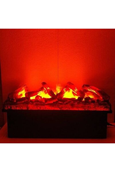 sanatşömine Sanat Şömine - 3d Elektrikli Şömine 80 Cm Siyah