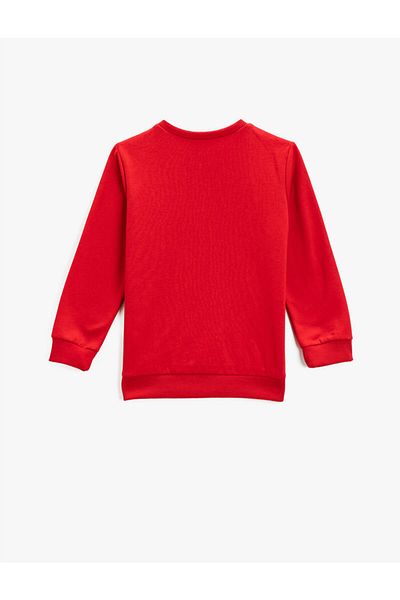 Koton Tiger Printed Long Sleeve Sweatshirt Cotton