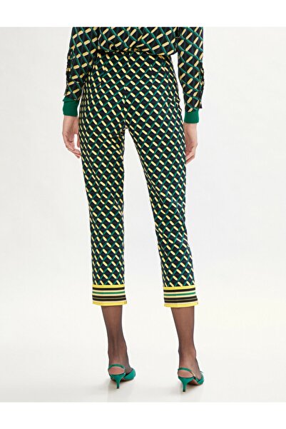 Koton Patterned Capri Trousers