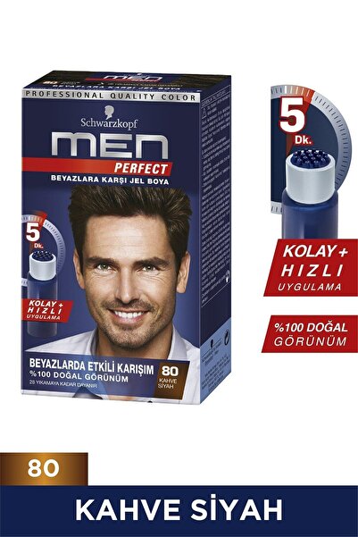 Schwarzkopf Marka:schwarzkopf Men Perfect Saç Boyası 80 - Kahve Siyah Kategor...