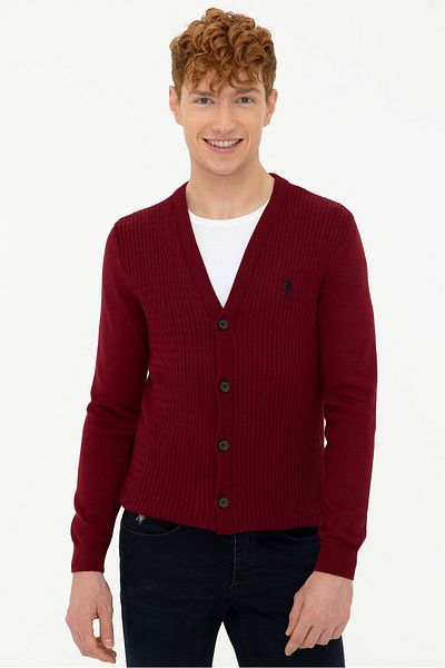 U.S. Polo Assn. Κόκκινη ανδρική ζακέτα
