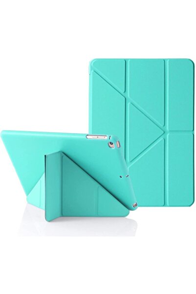 UnDePlus Ipad 9. Nesil 10.2" Uyumlu Kılıf Trifolding Arkası Silikon Smart A2602 A2603 A2605 A2604