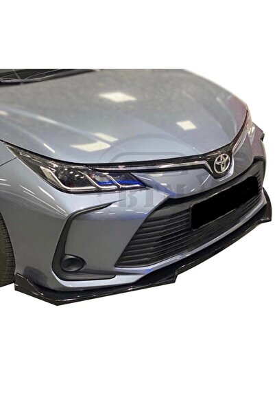 Otowinn Toyota Corolla Yeni Model Ön Karlık 3 Parça Piano Black Tampon Lip