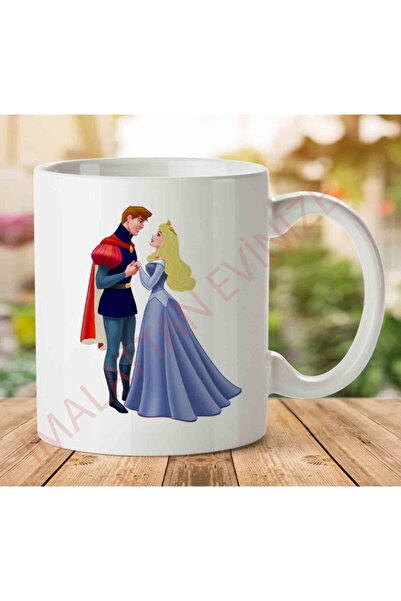 ART HEDİYE كوب مطبوع على الجانبين من Sleeping Beauty